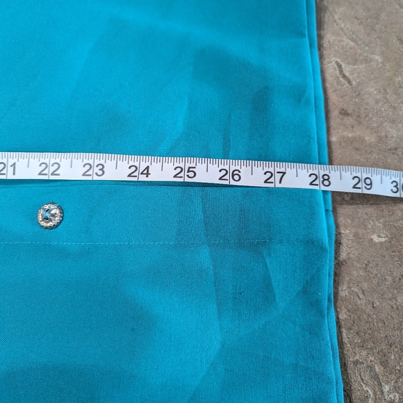 🌻2 for $20 | Vintage Teal Midi Skirt with Pockets & Elastic Waist - Picture 7 of 9